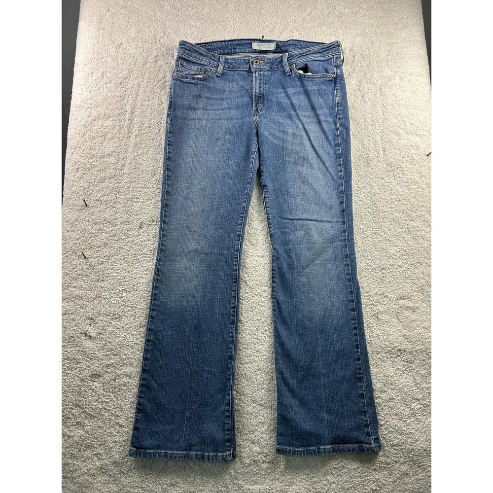 Levis 545 Jeans Womens‎ 14 Medium Blue Low Boot Cut Bootcut Flap Pockets Denim